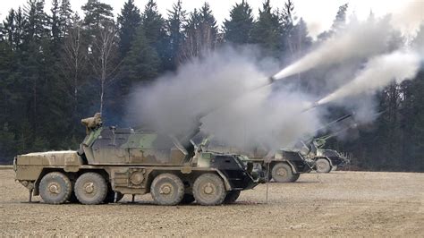 The Czech Republics 13th Field Artillery Regiment Fires 152mm