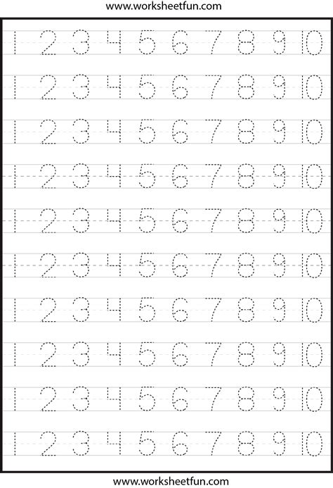 Printable Number Tracing Worksheets 1 100 Alphabetworksheetsfree