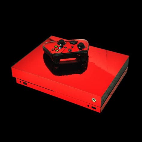 Custom Dark Red Xbox One X Skin By Video Games Design Decal On Zibbet