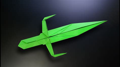 How did samurai carry swords? Origami: Ninja Sword - Instructions in English (BR) - YouTube