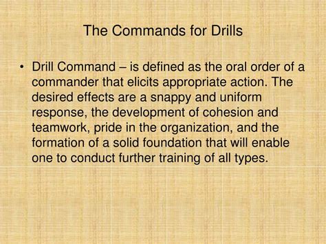 PPT GENERAL DRILLS AND CEREMONIES PowerPoint Presentation Free Download ID