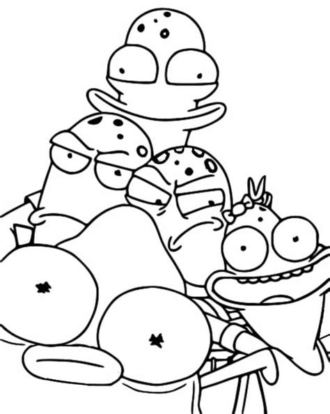 Pupa from Solar Opposites Coloring Page - Free Printable Coloring Pages