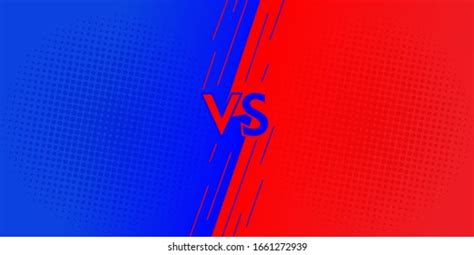 Versus Screen Design Battle Headline Template Stock Vector Royalty