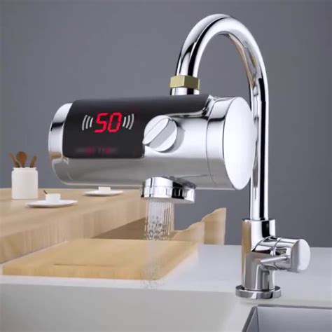 Led Display Heating Faucet Kitchen Instant Hot Water Tap Electric