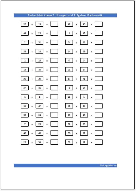 Hier kannnst du fertig gestaltete lineaturen für die 1. Mathematik Klasse 2, Grundschule Übungen, Aufgaben, Arbeitsblätter 2. Klasse