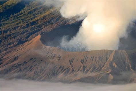 Edge Of The Volcano At Mount Bromo Is An Active Volcano And Part Of The