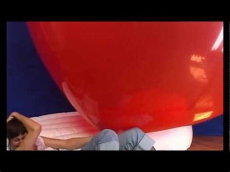 Sexy Girl Inflates A Big Balloon To Go Bust YouTube