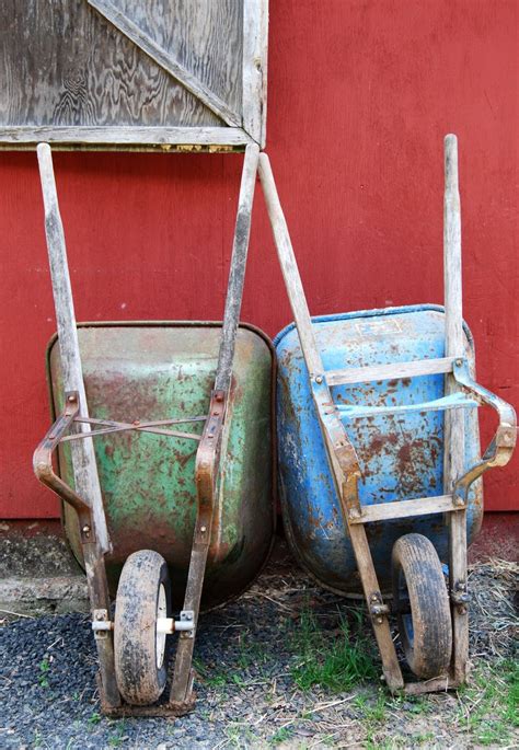 2 Rusty Wheelbarrows Free Photo Download Freeimages