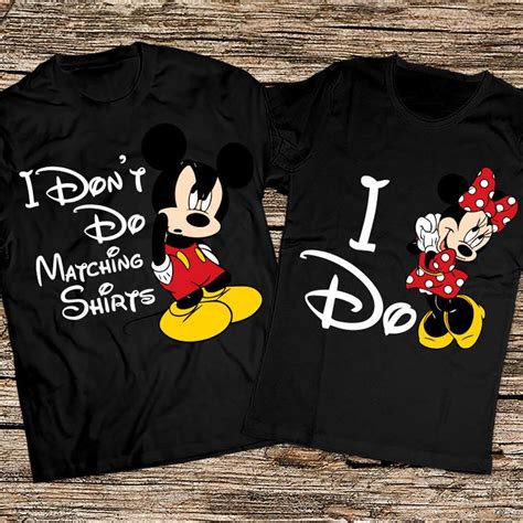 Funny Disney Couple Shirts Etsy Matching Disney Shirts Disney