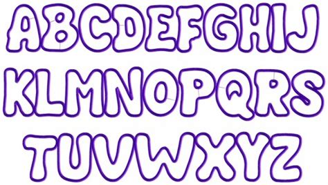 13 Bubble Letter Font Images Bubble Letters Alphabet Font Printable