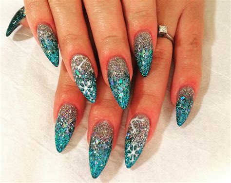 25 Glitter Acrylic Nail Art Designs Ideas Design Trends Premium