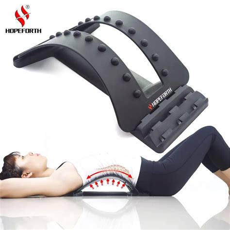Hopeforth Back Massage Stretcher Stretching Magic Lumbar Support Waist Neck Relax Mate Device