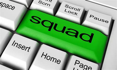 Squad Word On Keyboard Button 6108922 Stock Photo At Vecteezy