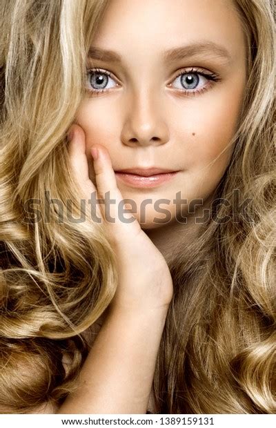 Portrait Lovely Little Girl Long Hair Stock Photo 1389159131 Shutterstock