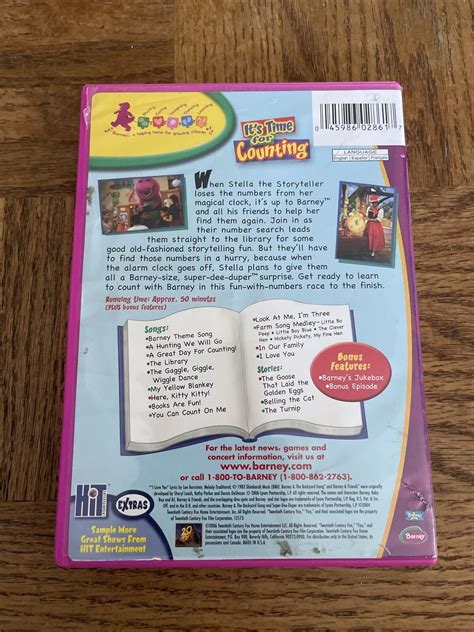 Barney Its Time For Counting Dvd 45986028617 Ebay