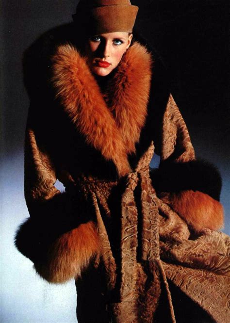 Fur Coat Loffieciel Magazine 1976 Seventies Fashion Fur Fashion
