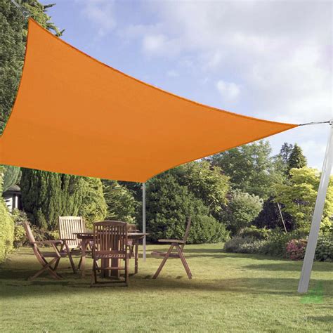 Standard Orange Curve Sun Shade Sail Home Garden Pool Patio Canopy Ebay