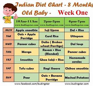 8 Months Baby Food Chart For Indian Diet Chart Feeding Schedule