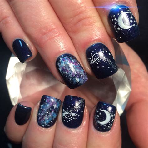 Show us your galaxy nails in the comments below! Galaxy nail art | Galaxy nail art, Nail art designs, Gel nail designs