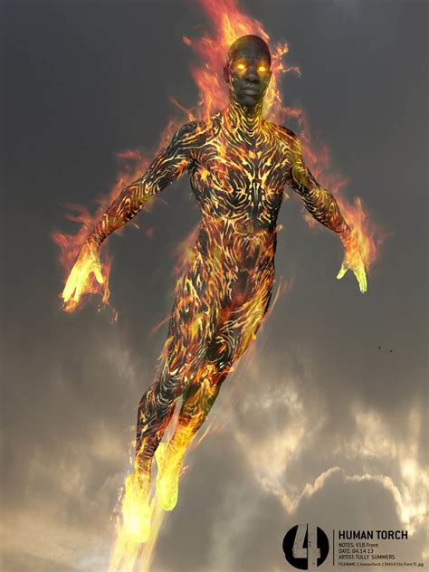 Artstation Fantastic Four Early Human Torch Tully Summers Human