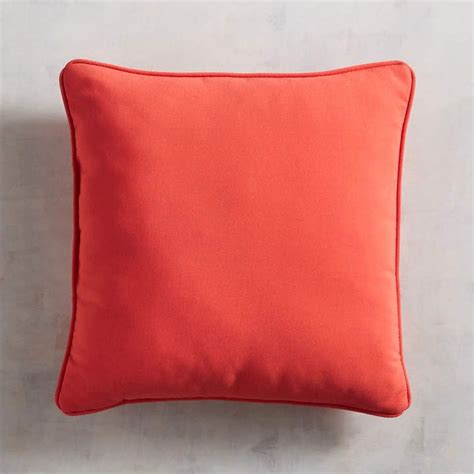 Neutral hues such as white, black and grey complement furniture and decor easily, while green or blue rugs tend to pop more. Cabana 17\" Coral Pillow #solid#colors#bright | Outdoor ...