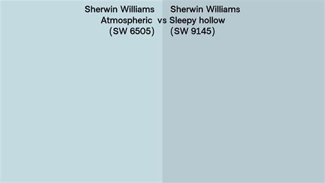 Sherwin Williams Atmospheric Vs Sleepy Hollow Side By Side Comparison