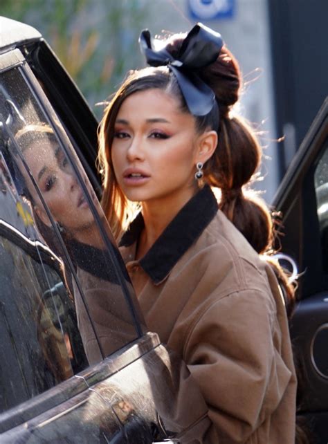 Ariana Grande Shows Off Massive Bubble Ponytail That Goes All The Way