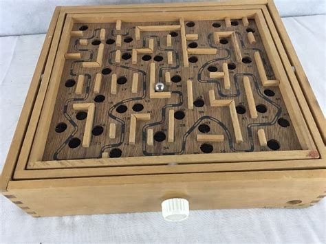 Labyrinthe Wood Tilting Maze Game Wooden Ball Labyrinth Made In