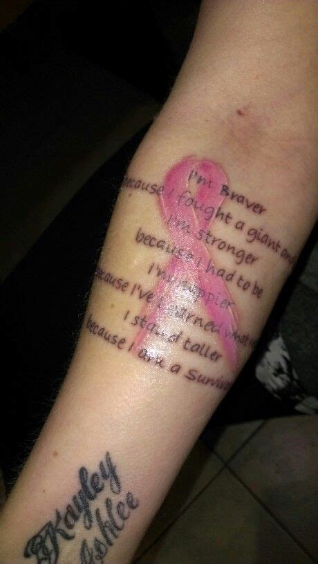 Breast Cancer Survivor Tattoos Designs Pin By Anthony Jones On Cancer Survivor Tattoo Cancer