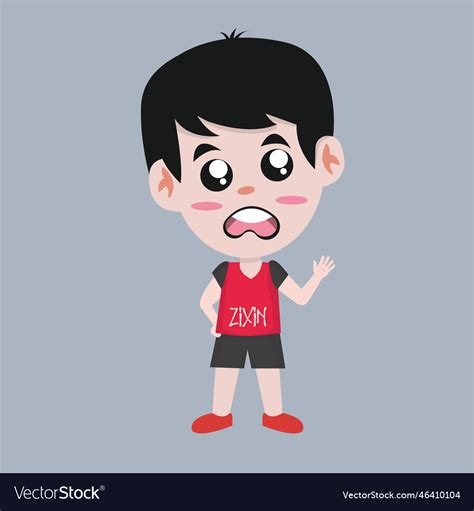 Little Boy Characters Design Royalty Free Vector Image