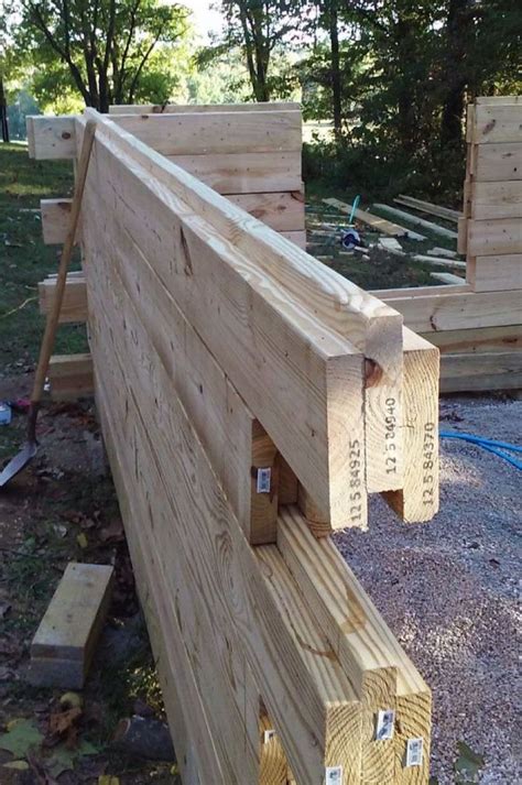 Modern Diy Log Type Structure Build With 2x Lumber Woodworking Log