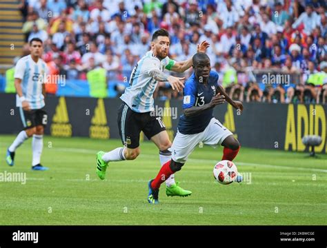 Lionel Messi And Ngolo Kanté During The Fifa World Cup Match France