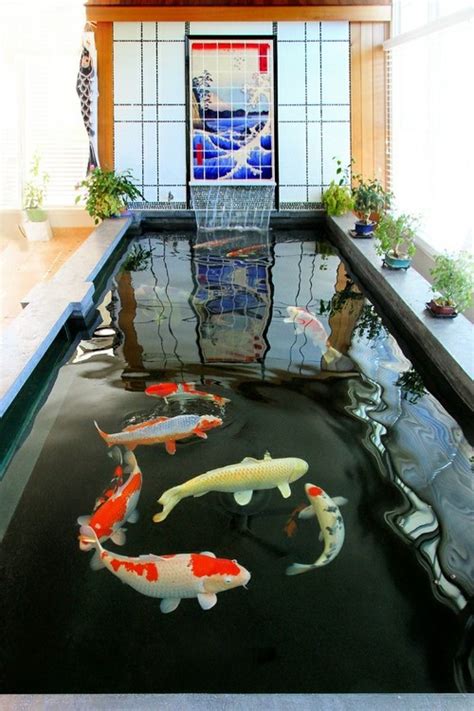 There is no maximum depth for a koi pond, but the minimum depth for the optimal statues of birds will usually deter an egret. 10 Best Indoor Koi Pond images in 2019 | Indoor garden