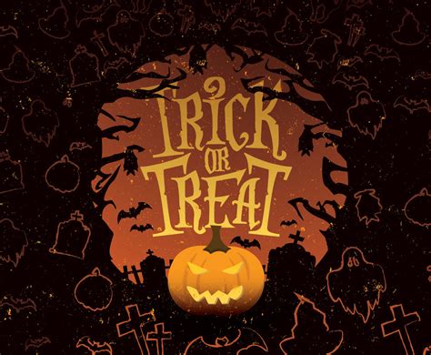 Trick Or Treat Spooky Vector Vector Art And Graphics