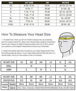 Shoei Gt Air Helmet Size Chart