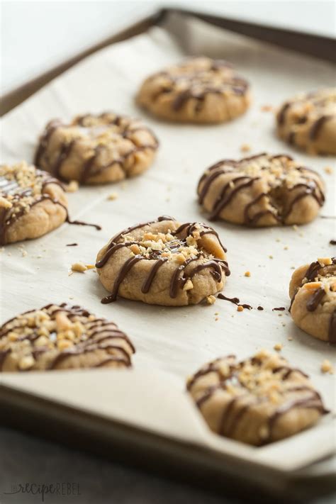 Great savings & free delivery / collection on many items. Peanut Butter Turtle Thumbprint Cookies | FaveSouthernRecipes.com