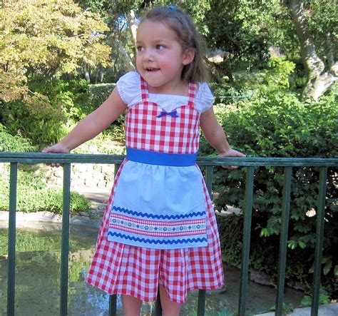 Little Red Riding Hood Dress Storybook Red Gingham Retro Apron Dress