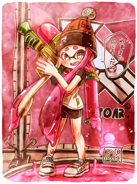 Inkling And Inkling Girl Splatoon And 1 More Drawn By Harutarou