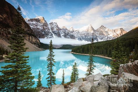 Lake Moraine In Autumn Banff National Park Canada Photograph By