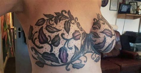 But the surgery failed — my body kept rejecting the implants. Survivor Gets Incredible Lingerie Tattoo After Breast ...