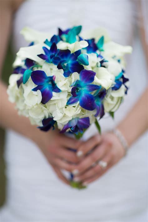 Bride In Bloom Blue Orchid Bouquet