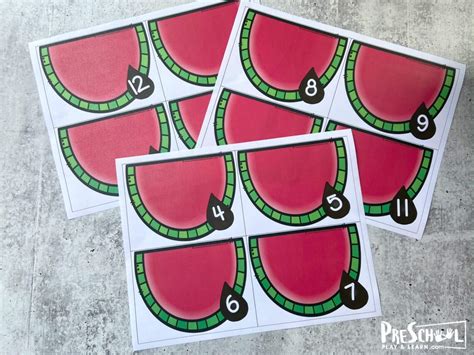 Hands On Free Printable Watermelon Counting Activity