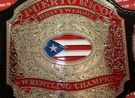 Wwc World Wrestling Council Puerto Rico Championship Top Rope Belts