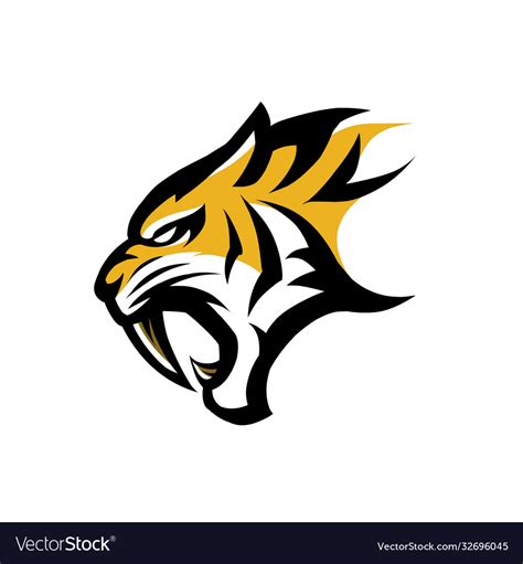 Logo Tiger Royalty Free Vector Image VectorStock