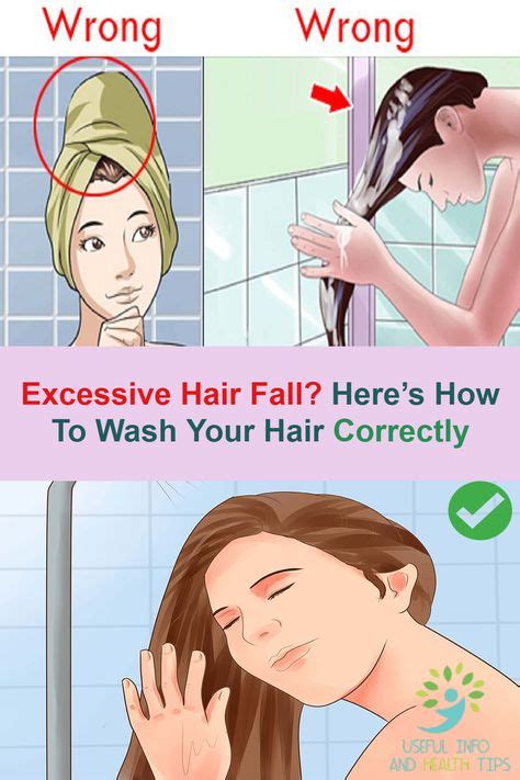 Excessive Hair Fall Heres How To Wash Your Hair Correctly Laver Les Cheveux Cheveux