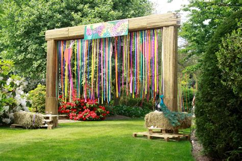 woodstock themed party outdoor festival garden party