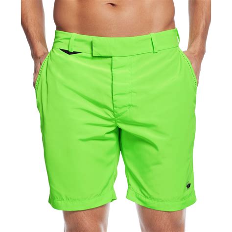 Diesel Bmbx Chino Beach Shorts In Lime Green For Men Lyst