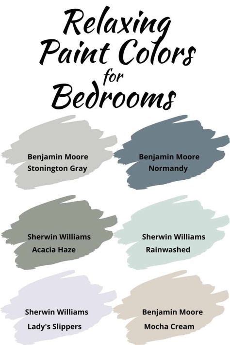 6 Soothing Paint Colors For Bedrooms Artofit