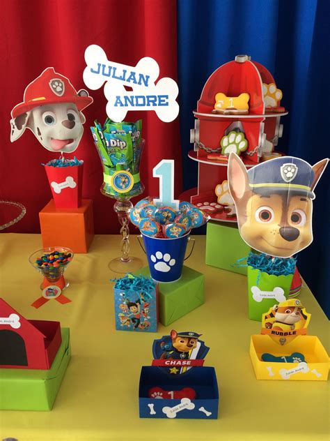 Photo 120 Paw Patrol Candy Bar Or Cake Table By Denise Scraps Paw