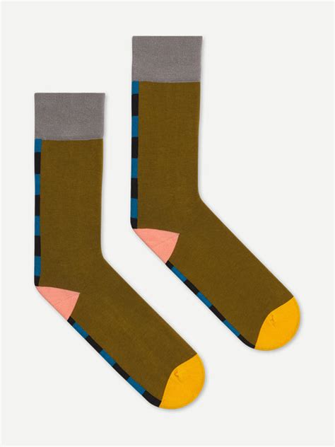 Two Colour Vertical Stripe Socks Multicolour Jo Gordon
